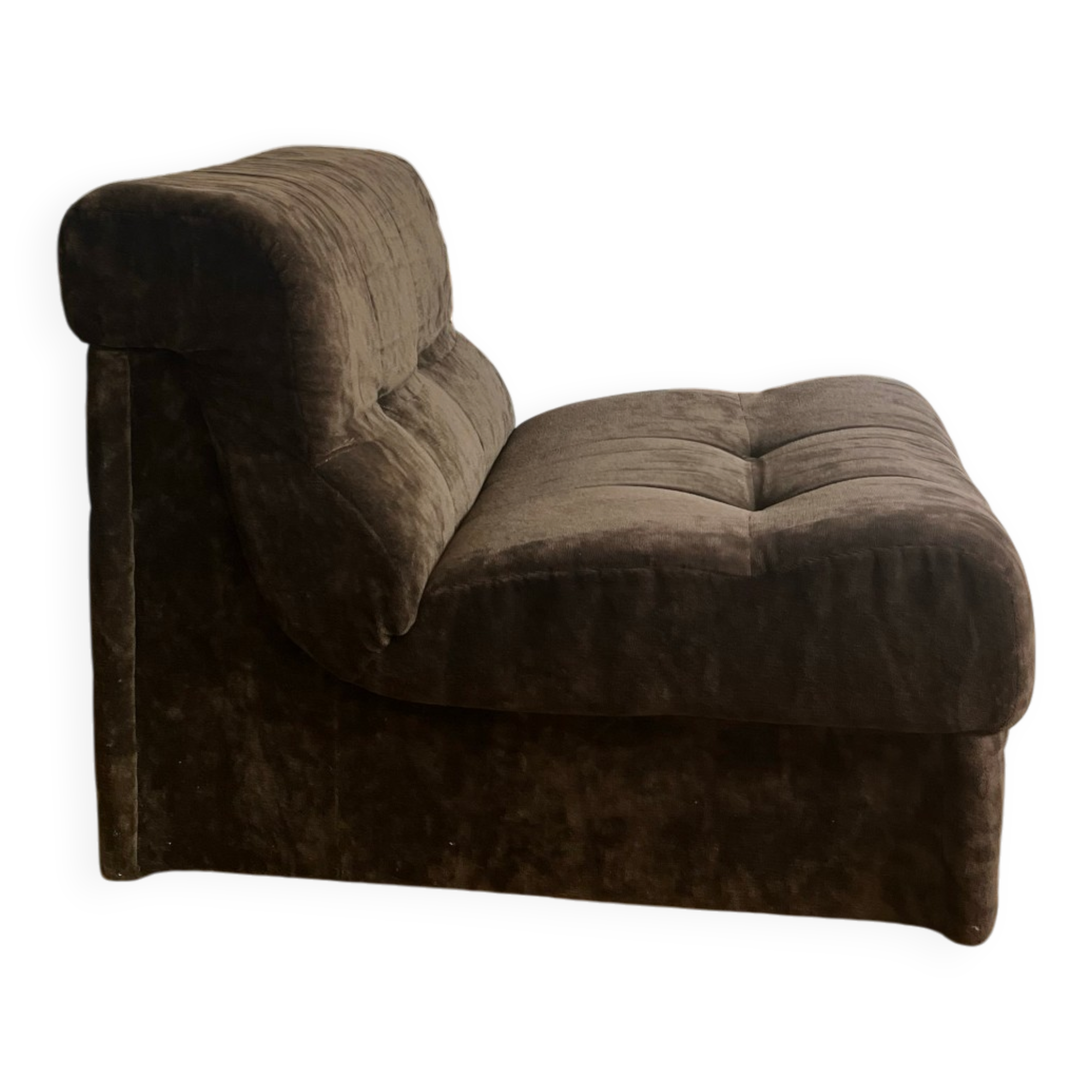 Vintage velvet armchair