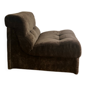 chauffeuse velours vintage
