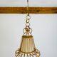 Vintage rattan pendant lamp 60s