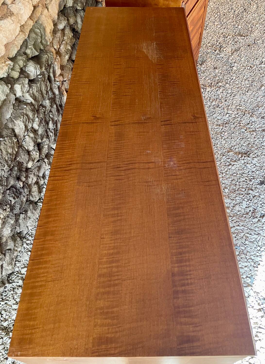 Low sideboard and jam cupboard set - solid wood