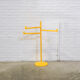 Vintage plastic yellow gedy towel rack makio hasuike