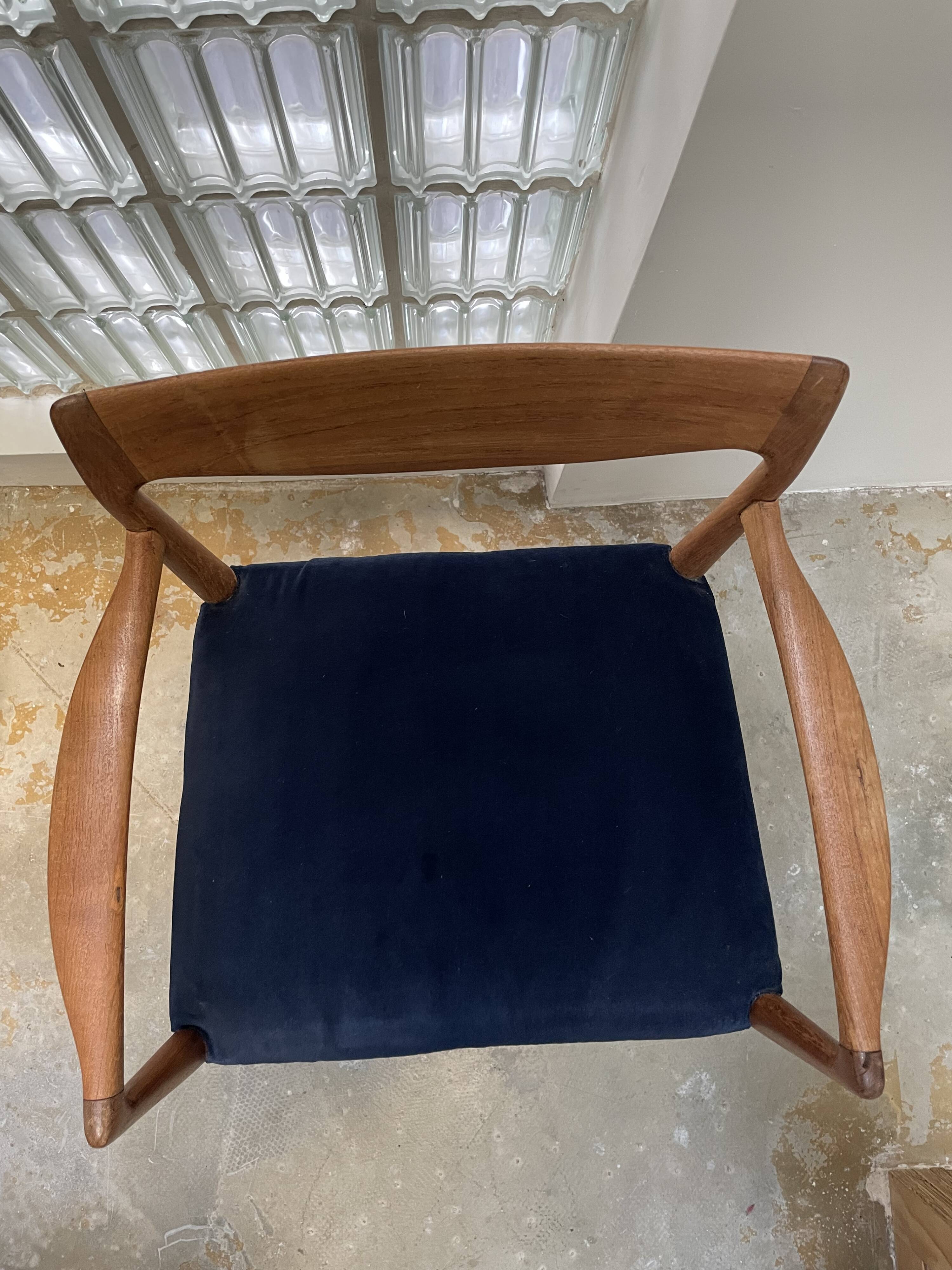 Fauteuils de Salle à Manger Modèle 56 en Teck par Niels O.Møller, 1960