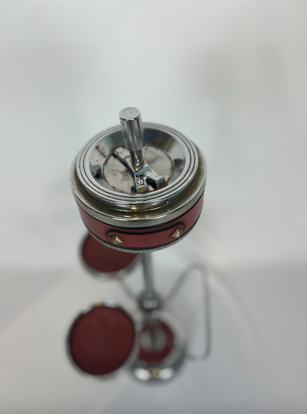 Vintage stand ashtray magazine holder