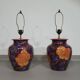Porte-lampes en céramique/vase émaillé tourné à la main, France, années 1980