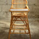 Chaise haute en rotin vintage