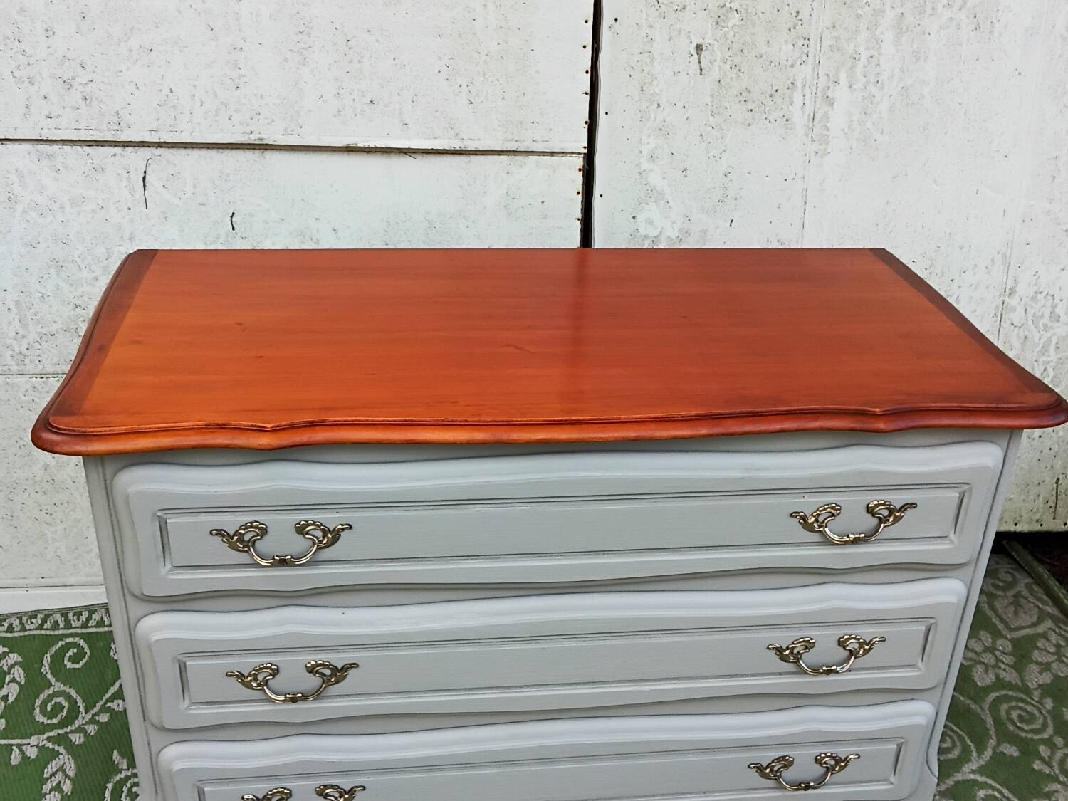 Gray chest of drawers