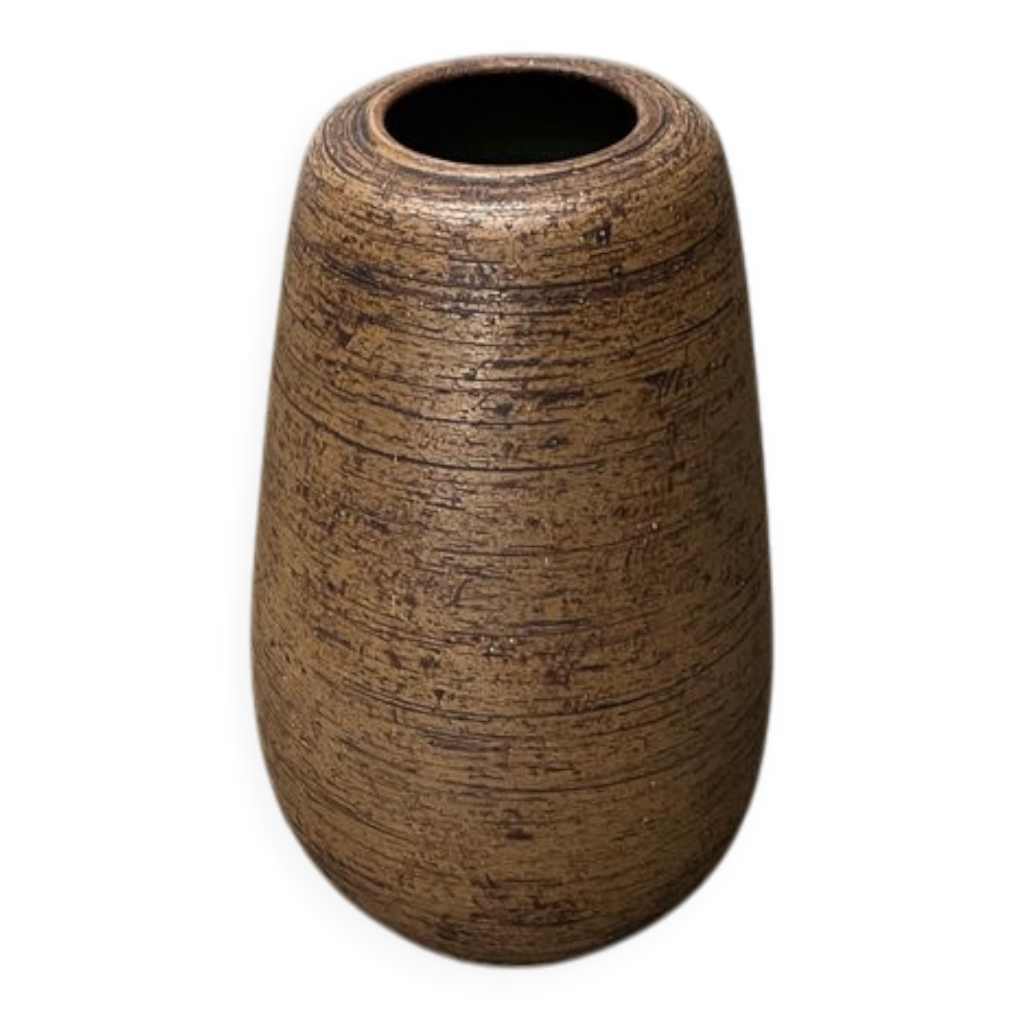 Brutalist mid-century studio ceramic vase by Sybille Karrenberg-Dresler, 1960s.