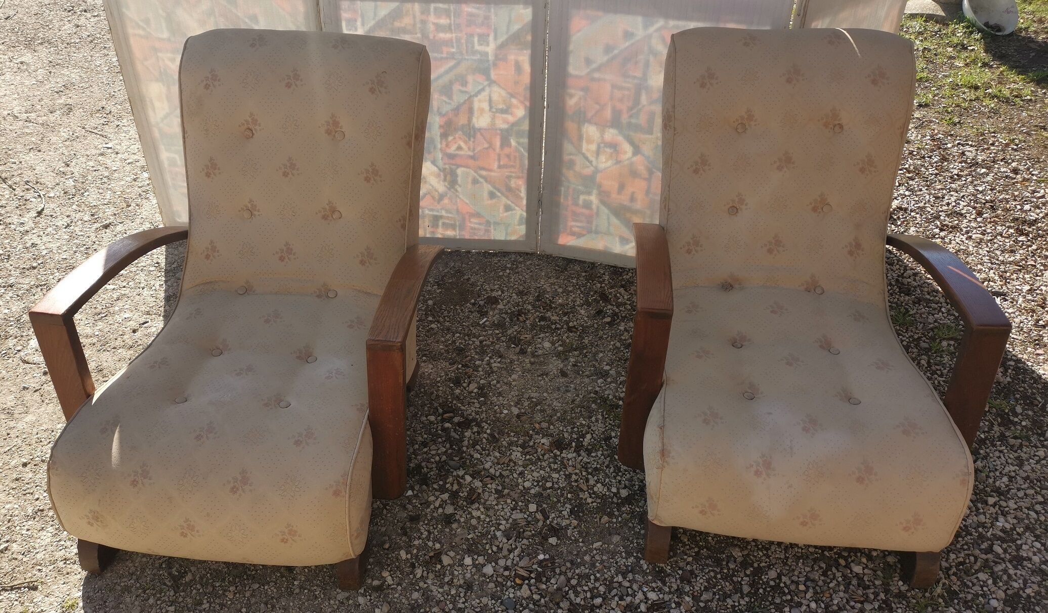 Pair of art deco armchairs 1930