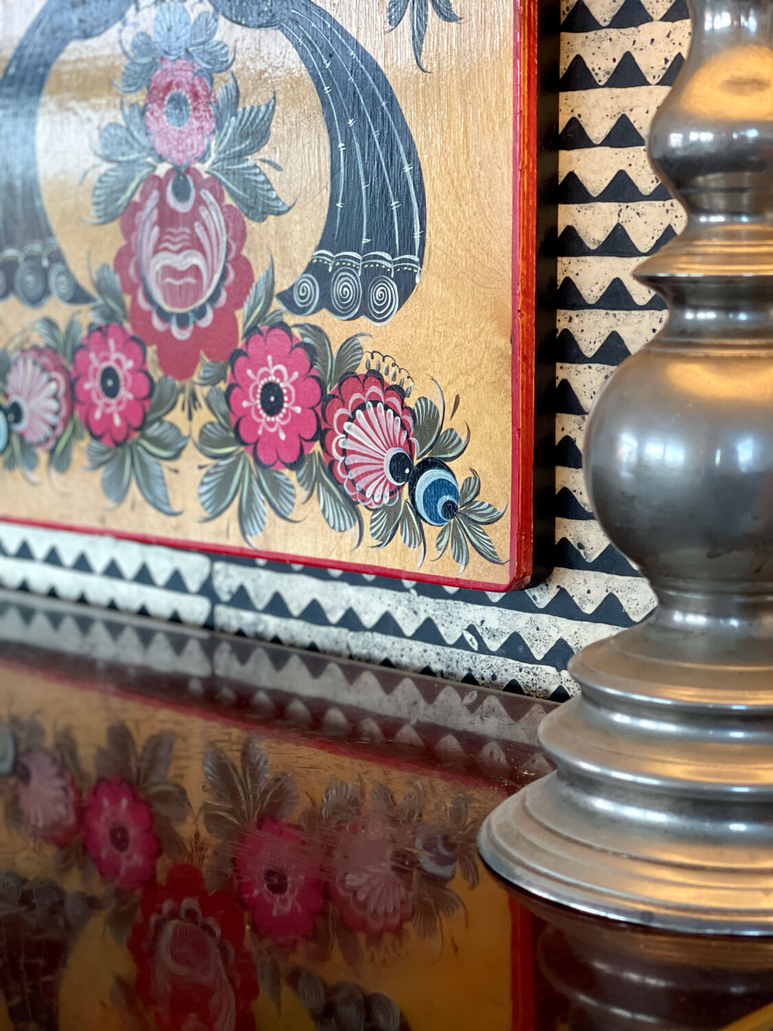 Vintage wood painting