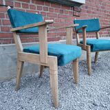Pair of bridge armchairs