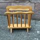 Vintage wooden magazine rack 1960