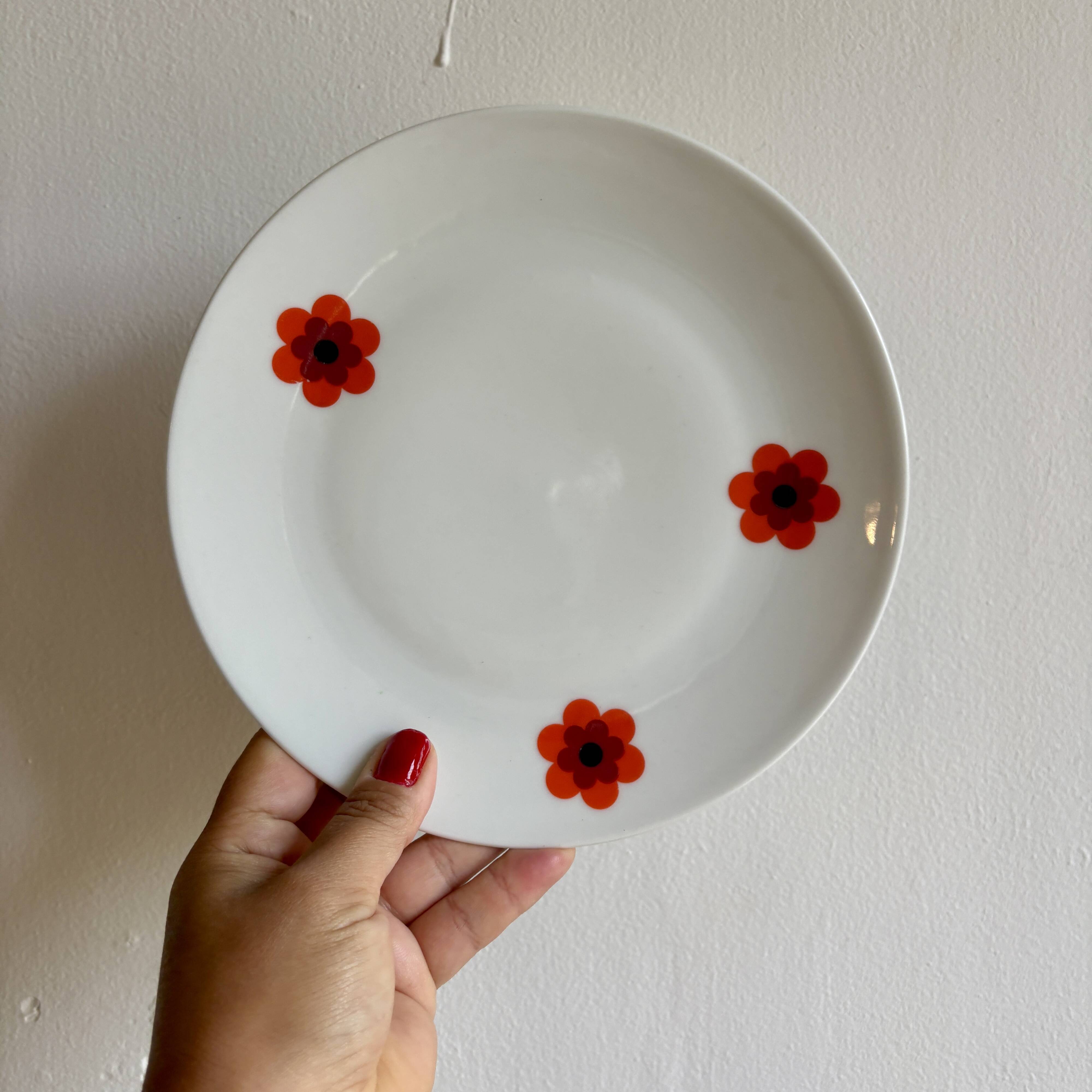 Set of 5 vintage dessert plates, Scherzer Bavaria