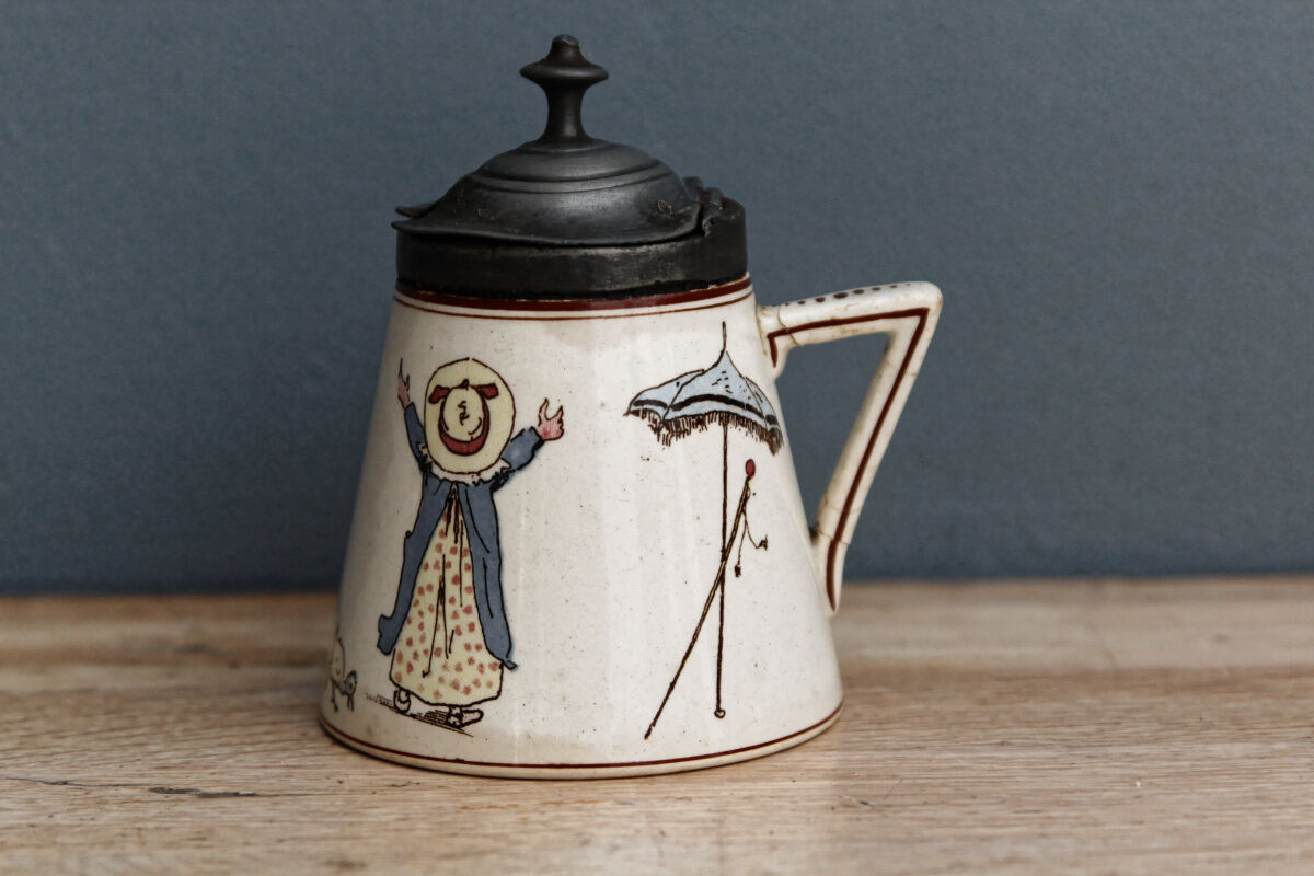 Sarreguemines earthenware mustard tree, children's décor richard
