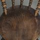 Set of 4 antique English wooden Windsor pub/bistro chairs from 19th century
