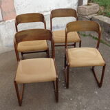 Baumann sled chairs set