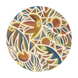 "Maya" illustration painting map