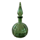 Vintage Empoli Glass Decanter with Stopper, Italy, 1960s
