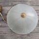 Frosted glass basin pendant light with column decor, art deco style
