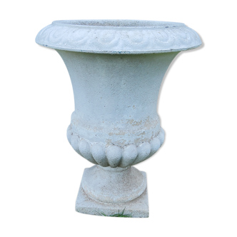 Large Medici vase of reconstructed stone garden from the 50s