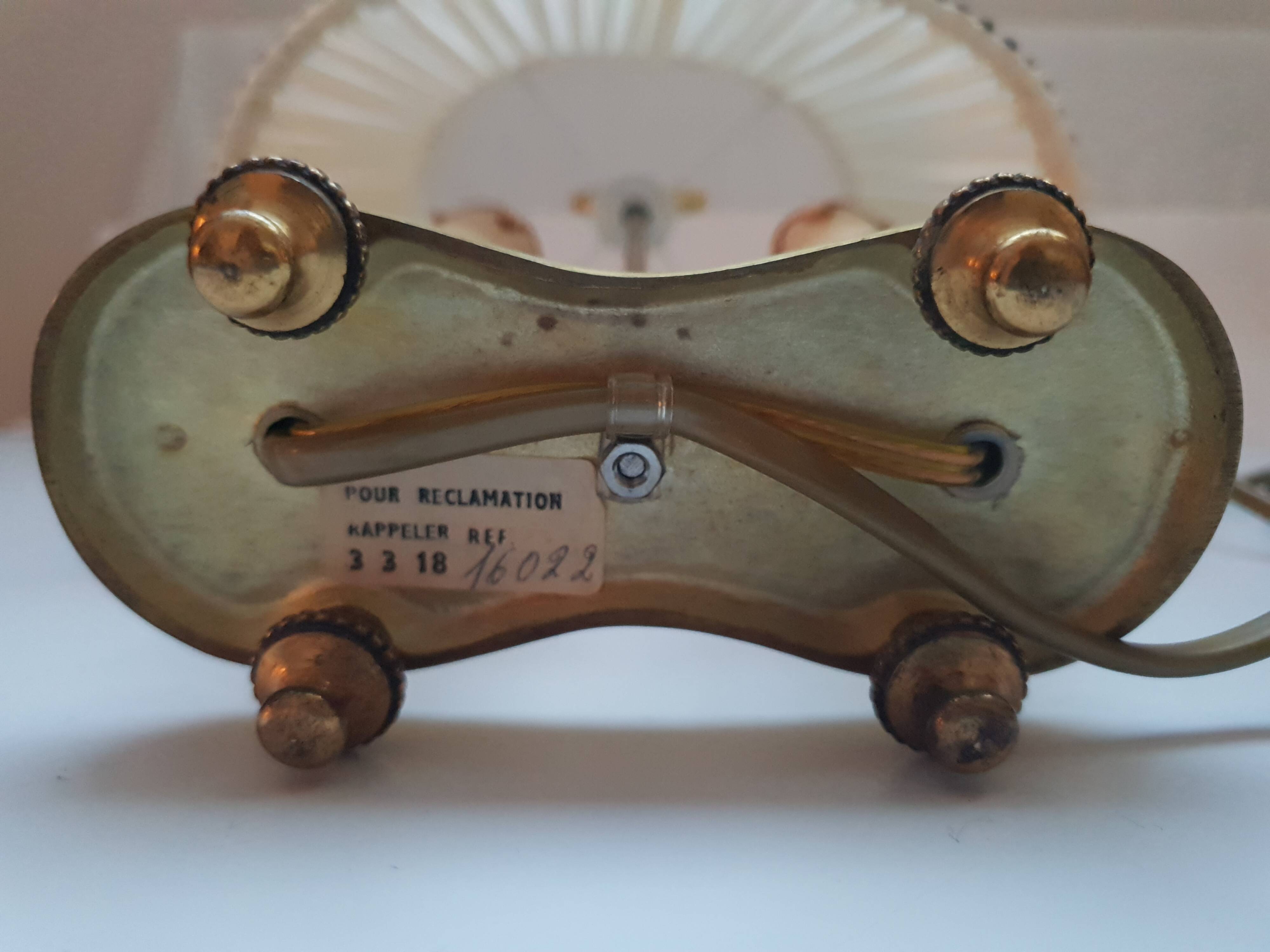 Empire style bouillotte lamp