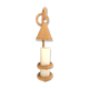 Artisanal rope wall lamp from the 60