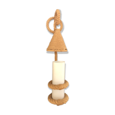 Artisanal rope wall lamp from the 60