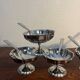 Stainless steel ice cream sorbet cup with spoon