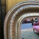 Louis Philippe period mirror with gold leaf