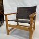 Vintage Safari Chair 1980s Hyllinge Møbler Denmark