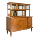 Empire style silver sideboard in elm burl