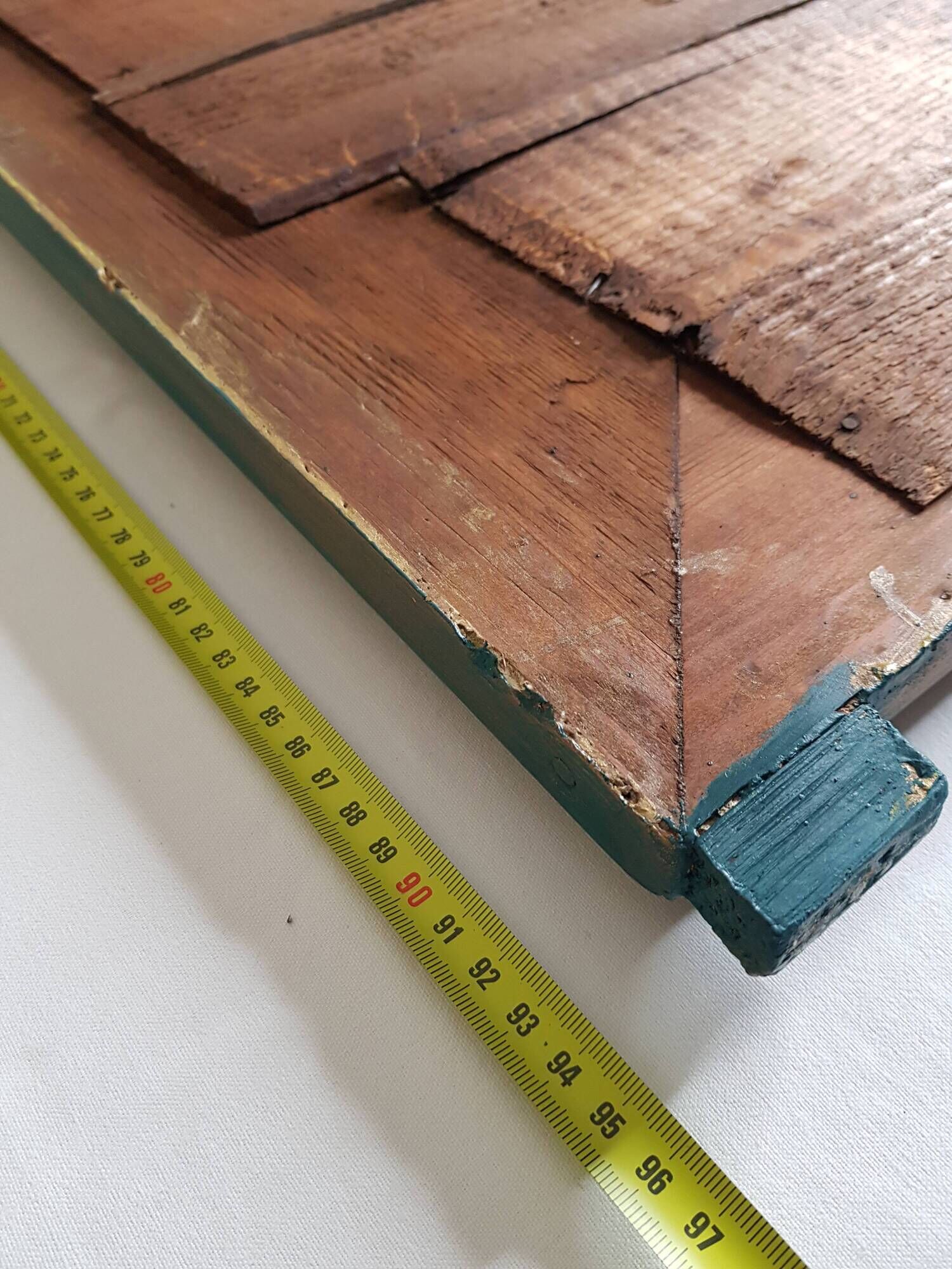 Mirror Louis Philippe old green and gold patina 95x71cm