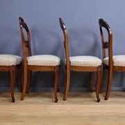 Set of 4 mahogany chairs, Napoléon III period - second half of the 19th century.