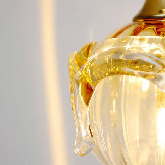 Glass Doria lamp, Germany, 1970s