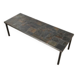 1950s slate coffee table