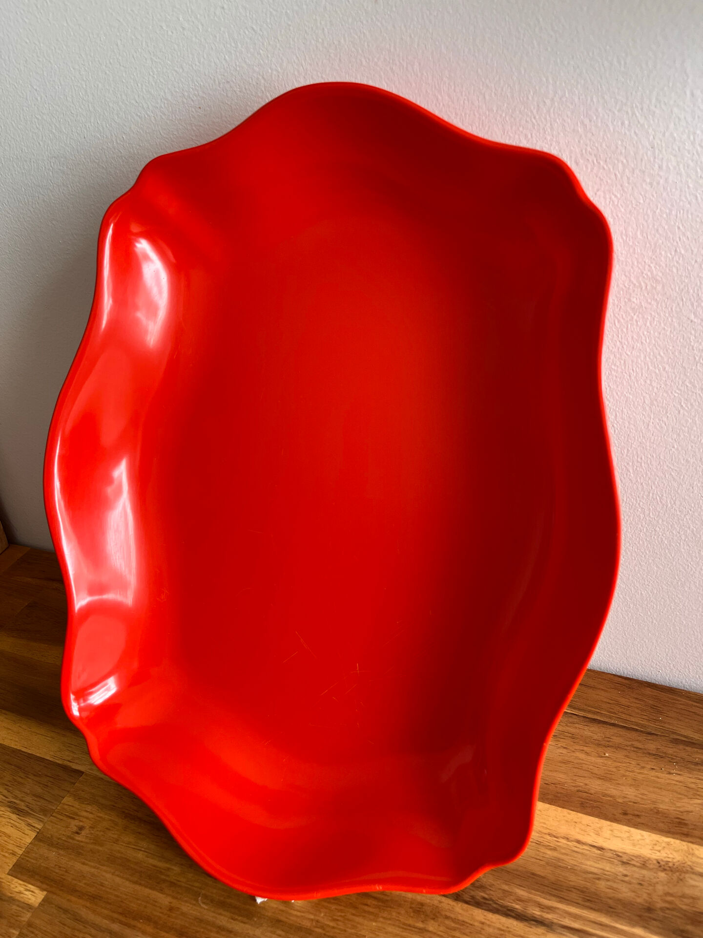 Large vintage Mepal Service Rosti plate – Adolfo Opel – Orange – years
