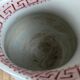 Antique toilet bowl Kg Lunéville Athens model red decor – large size