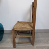 Children's straw country chair