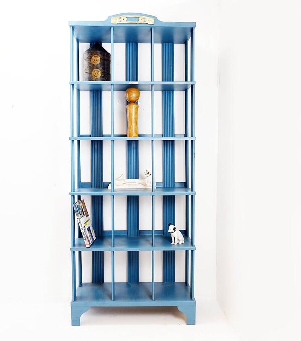 Étagère industrielle en métal peint Strafor  -  XXe siècle