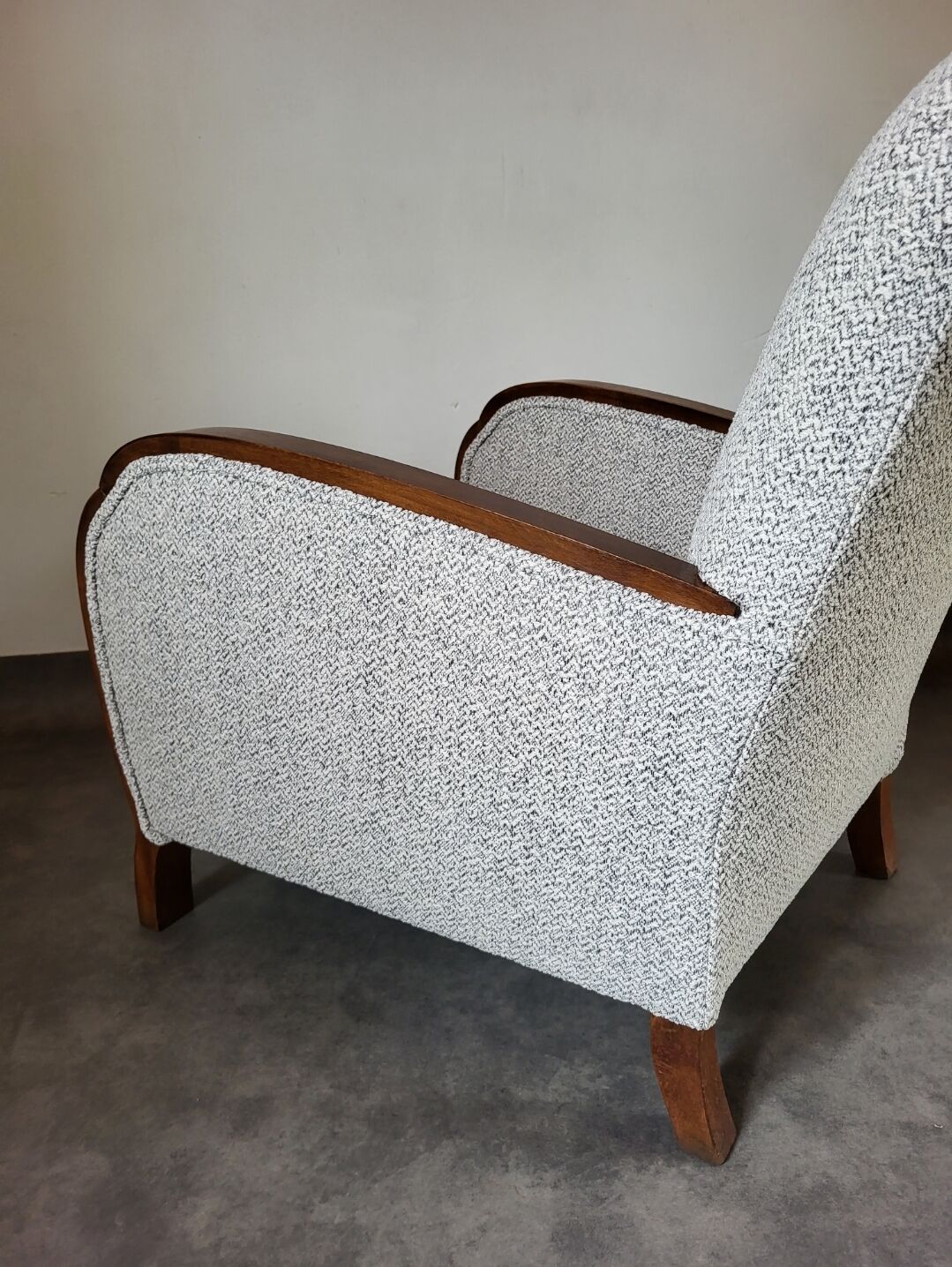 Restored 1930 art deco armchair