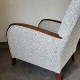 Restored 1930 art deco armchair
