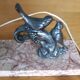 Art deco bedside night light lamp