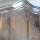 Tray in silver metal