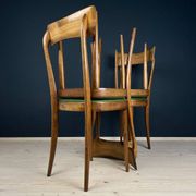 Vintage dining chairs by Pirelli Sapsa, Italy 1950s, set of 4.
