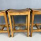 Set of 2 Japandi oak stools by Jonas Lindvall for David Design 1990s
