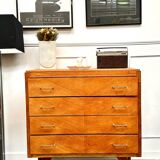 Vintage chest of drawers with compass feet
