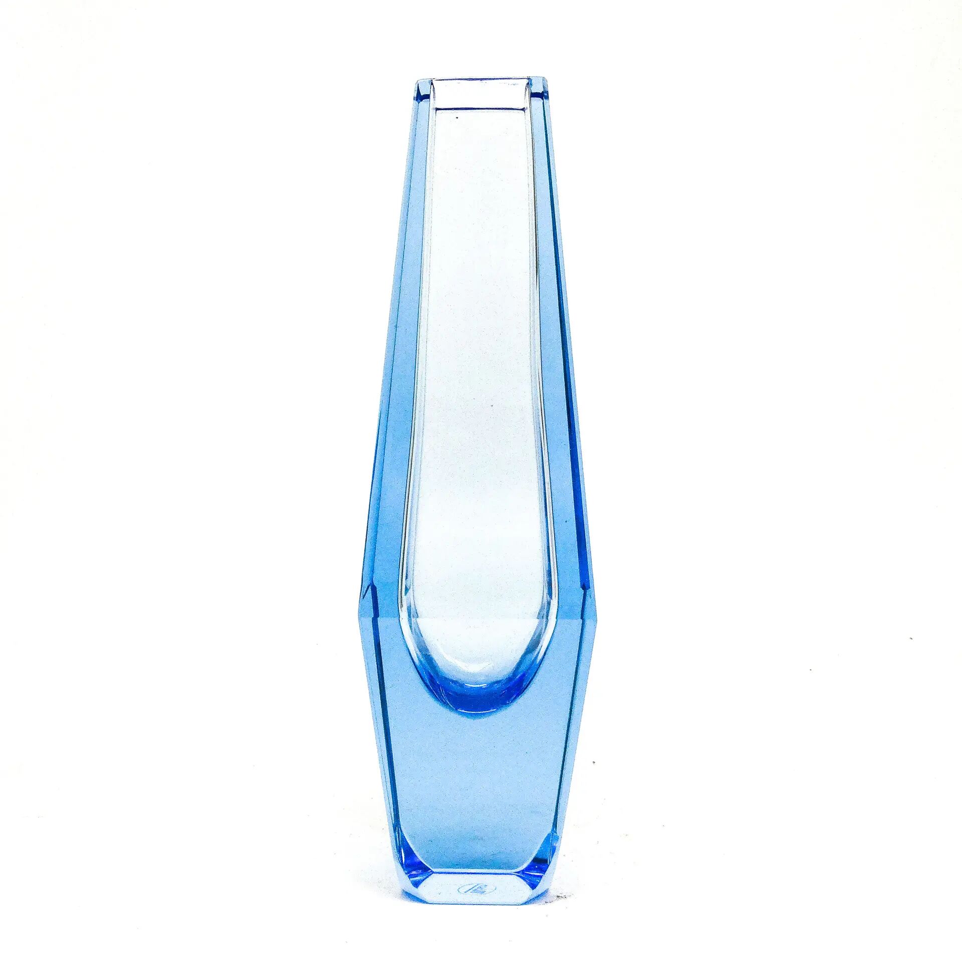 Art Deco vase, crystal, Moser, Czechoslovakia, 1930s