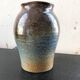 Blue-brown ceramic vase