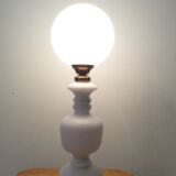 Vintage opaline and brass lamp 60/70