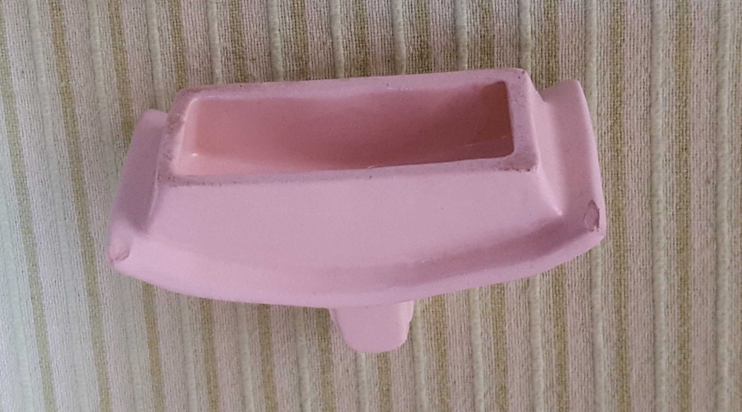 Théière and its pink ceramic sugar maker Art Deco