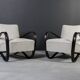 Set of two Art Deco Armchairs by J. Halabala, Model H269, 1930s